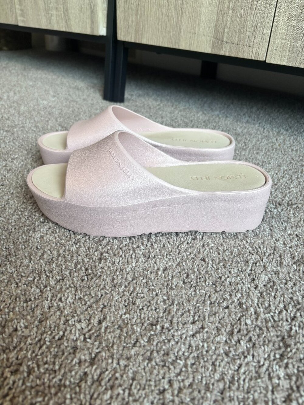 Lemon Jelly Women's Sunny Platform Sandals-Cute Comfort,Baby Rose, Size 9/39